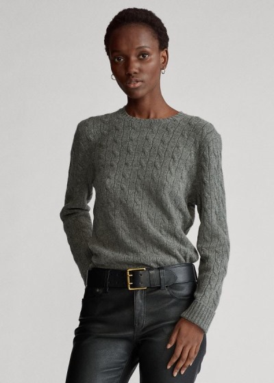 Women's Polo Ralph Lauren Cable-Knit Cashmere Sweater | 240697RUW